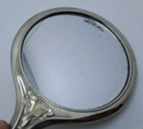 Antique / Vintage Vanity Mirror and Brush set.. (No hallmarks or makers mark)