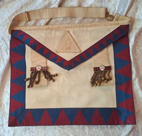 Vintage Masonic  - Leather Apron -By Cape Masonic Supplies -Needs cleaning and Repairs (Free Mason)