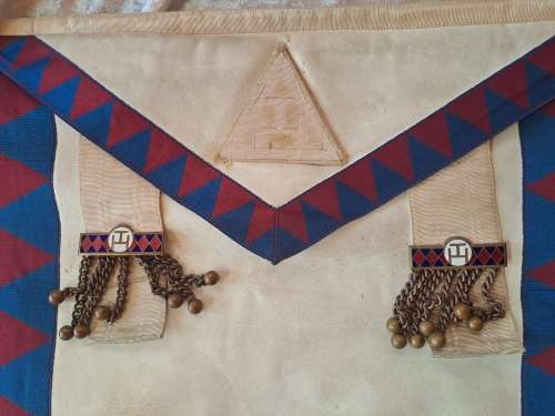 Vintage Masonic  - Leather Apron -By Cape Masonic Supplies -Needs cleaning and Repairs (Free Mason)