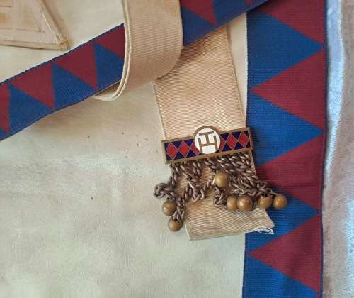 Vintage Masonic  - Leather Apron -By Cape Masonic Supplies -Needs cleaning and Repairs (Free Mason)