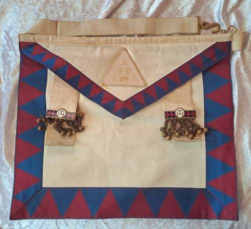 Vintage Masonic  - Leather Apron -By Cape Masonic Supplies -Needs cleaning and Repairs (Free Mason)