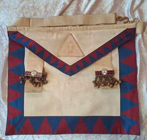 Vintage Masonic  - Leather Apron -By Cape Masonic Supplies -Needs cleaning and Repairs (Free Mason)