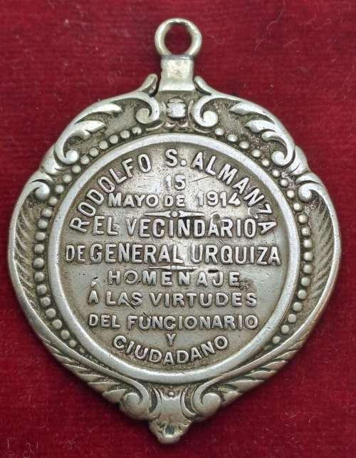 Unknown Spanish Pendant /Medal  1914 (could be silver)