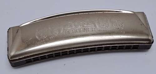 Vintage M.Hohner Harmonika UNSERE LIEBLINGE in Original Box.32 Holes
