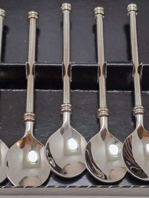 6 Vintage Coffee Spoons still in Box -Unused