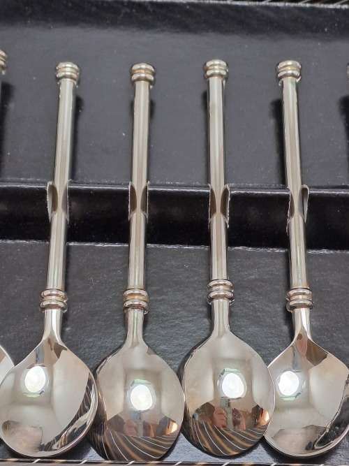 6 Vintage Coffee Spoons still in Box -Unused