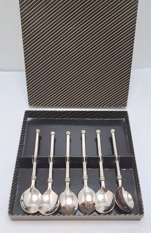 6 Vintage Coffee Spoons still in Box -Unused