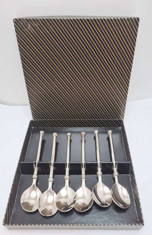 6 Vintage Coffee Spoons still in Box -Unused