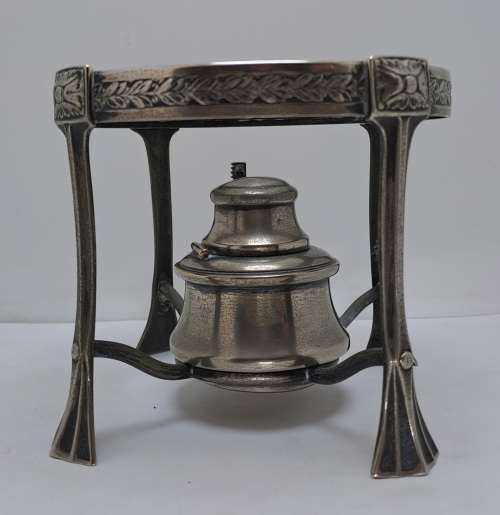 Antique / Vintage Silver 1,5L Teapot on Stand with Burner