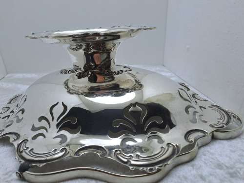 Antique /Vintage  Silver plated Swing Handle Tray - 26cm tall  x 10cm x32cm x 25cm