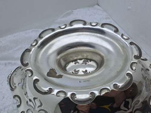 Antique /Vintage  Silver plated Swing Handle Tray - 26cm tall  x 10cm x32cm x 25cm