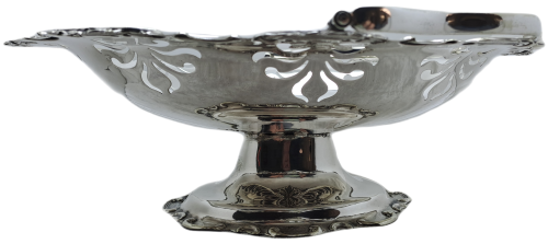 Antique /Vintage  Silver plated Swing Handle Tray - 26cm tall  x 10cm x32cm x 25cm