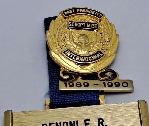 9 x Rotary International Items President and Past President Medals , Pins and Brooches