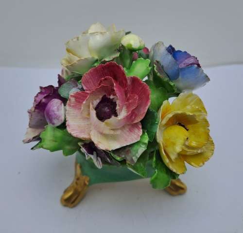 Antique / Vintage Crown Staffordshire porcelain Bouquet of Flowers(Posy)- See Condition.