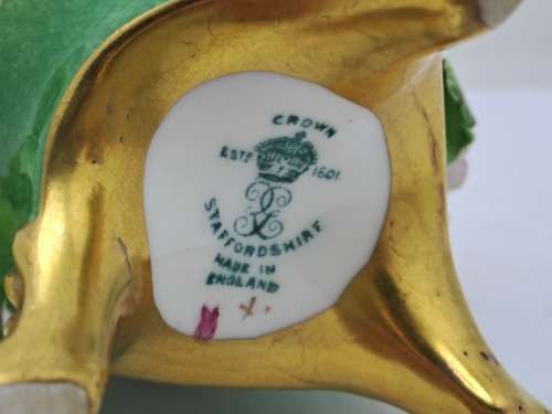 Antique / Vintage Crown Staffordshire porcelain Bouquet of Flowers(Posy)- See Condition.