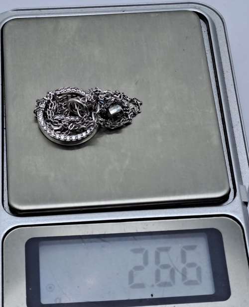 Sterling Silver Infinity Pendant Necklace