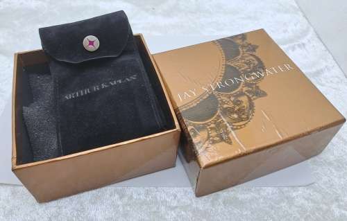 Jay Strongwater Mini Brass and Enamel - Foldable 2 Photo frame with Swarovski Jewels