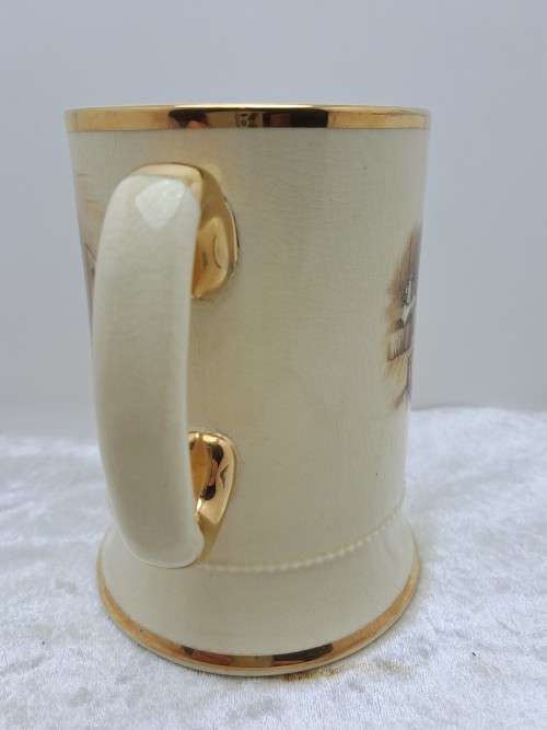 Vintage Arthur Wood Porcelain Tankard No 3752 Mary and the Fat Boy.