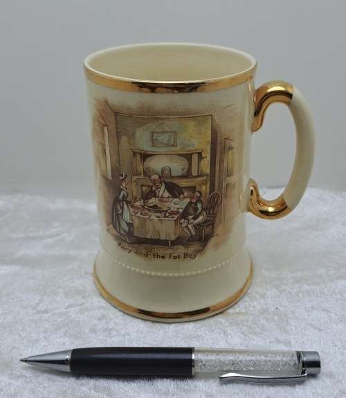Vintage Arthur Wood Porcelain Tankard No 3752 Mary and the Fat Boy.