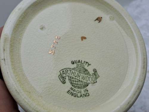 Vintage Arthur Wood Porcelain Tankard No 3752 Mary and the Fat Boy.