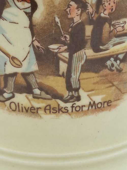Vintage Arthur Wood Porcelain Tankard No 3752 David Dines with Micawber.