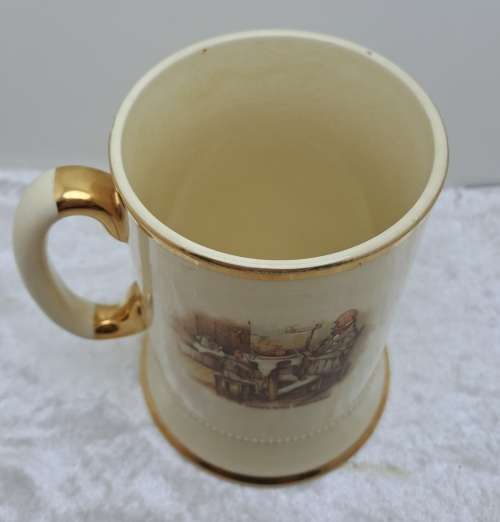 Vintage  Arthur Wood Porcelain Tankard No 3752 David Dines with Micawber.
