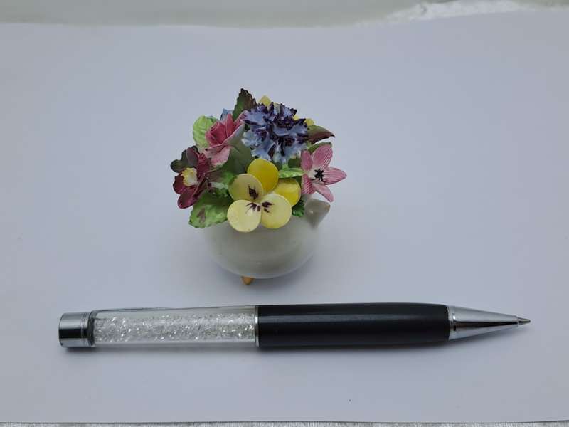 Vintage English Royal Adderley Hand-Painted & Gilt Bone China Floral Bouquet(Posy)