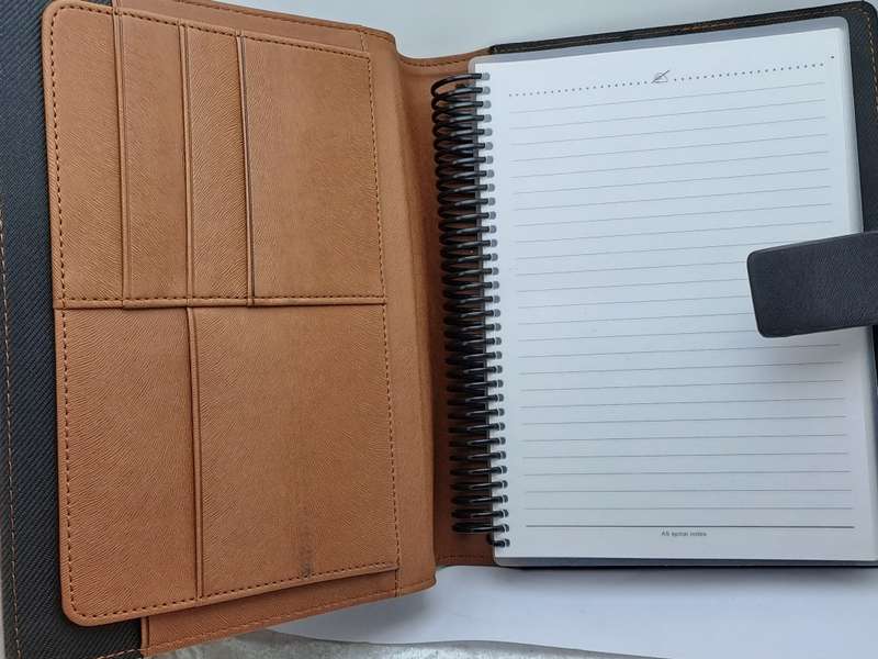 Unused South Africa 2010 Fifa World Cup -Leather Covered A5 Note Pad with slots Magnetic Clip.