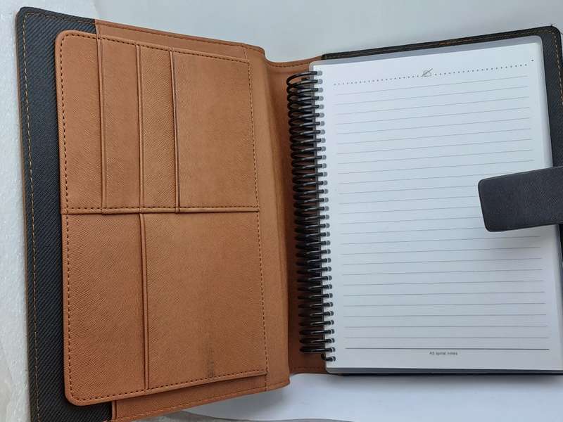 Unused South Africa 2010 Fifa World Cup -Leather Covered A5 Note Pad with slots Magnetic Clip.
