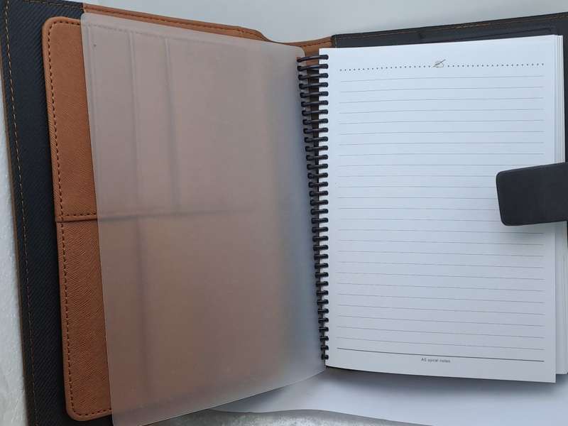 Unused South Africa 2010 Fifa World Cup -Leather Covered A5 Note Pad with slots Magnetic Clip.
