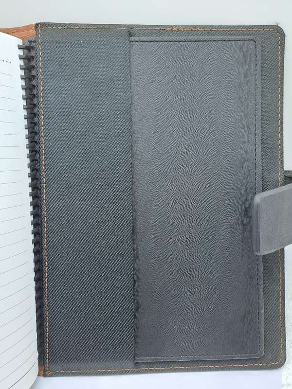 Unused South Africa 2010 Fifa World Cup -Leather Covered A5 Note Pad with slots Magnetic Clip.