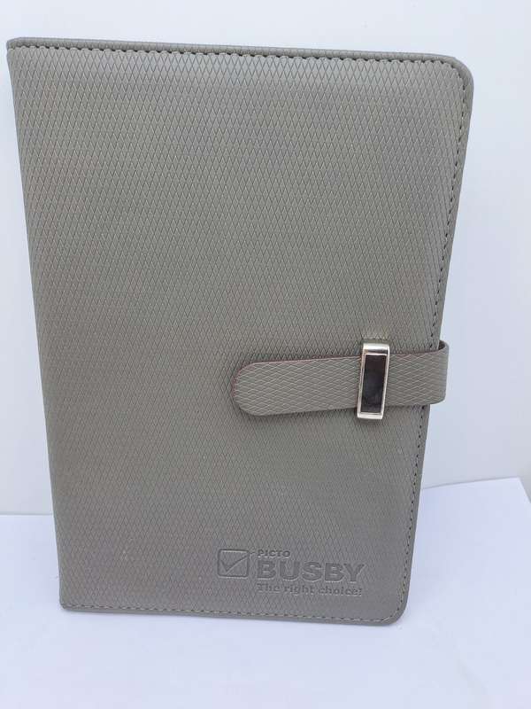 Unused BUSBY -Leather Covered A5 Note Pad.