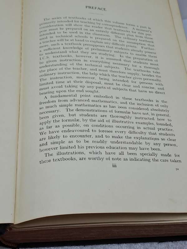 ANTIQUE BOOK 1914: I.C.S Reference Library 52