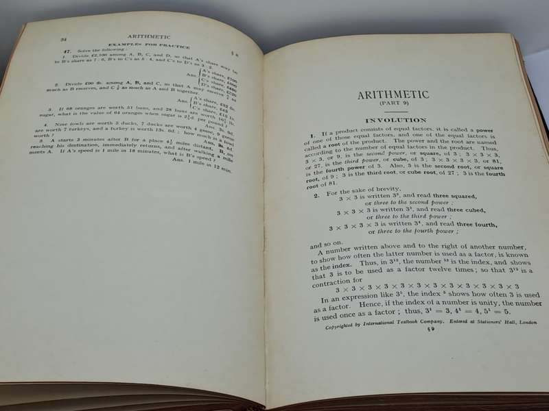 ANTIQUE BOOK 1914: I.C.S Reference Library 52