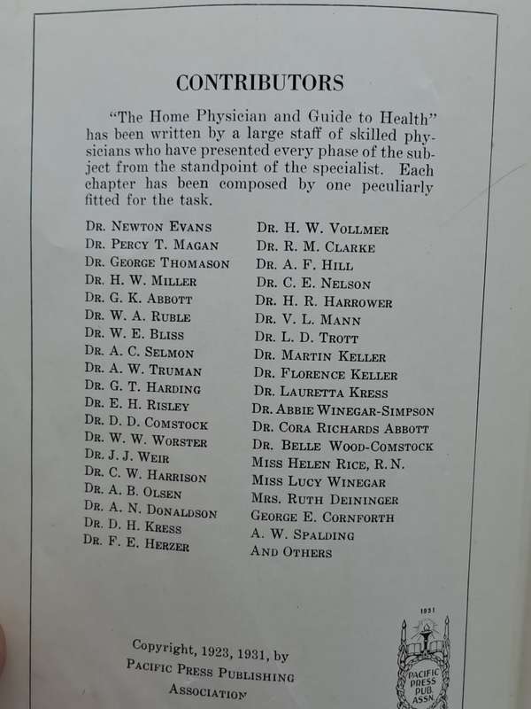 1931 - The Home Physician and Guide To Health-Revised Edition