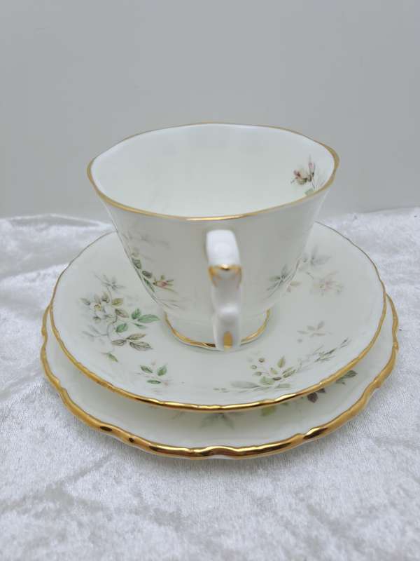 Vintage 1982 Royal Albert `Haworth` Bone China Tea Trio (6 Available)