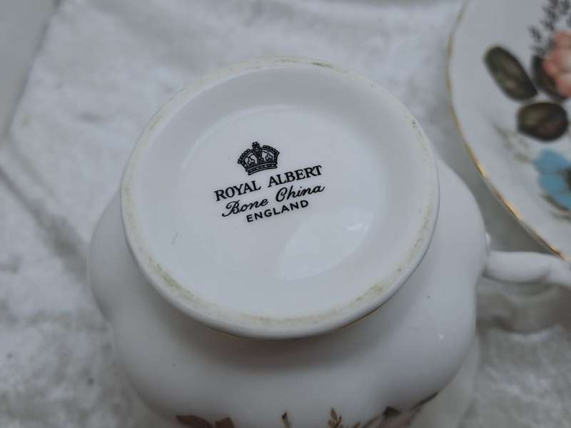 Vintage Royal Albert Autumn Inspired Bone China Tea Trio - 6 Available
