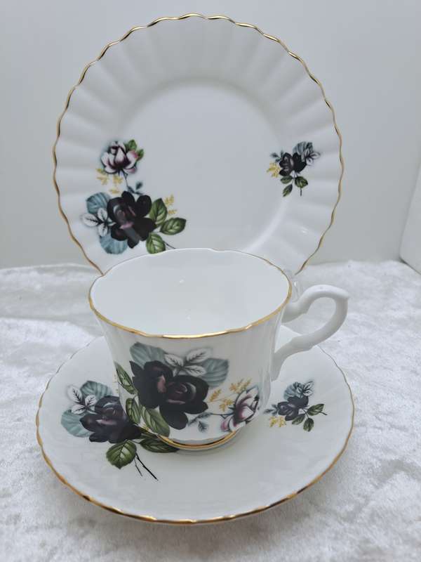 Vintage Hostess Tableware Fine Bone China Trio Made in England