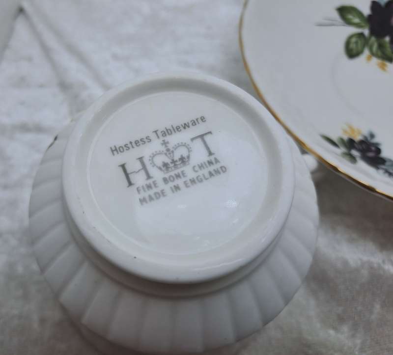 Vintage Hostess Tableware Fine Bone China Trio Made in England