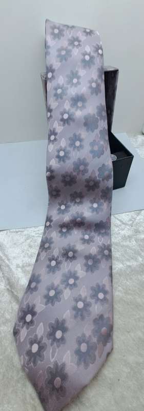Unused - LANCETTI Italian Designer Tie, Design Hanky & Cufflinks Gift Set -Boxed