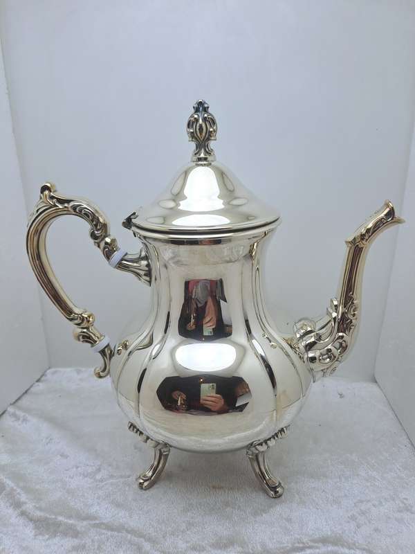 Very Large 8pc Antique/Vintage Silver Plated on Copper Tea and Coffee set