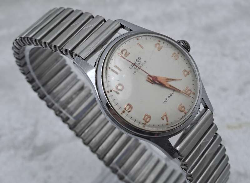 Vintage Mens Lanco Sport Incabloc Mechanical Watch-17 Jewels - Working -Swiss Made