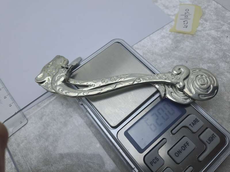 2 Jenna Clifford Pewter bookmarks -Swan and Leopard