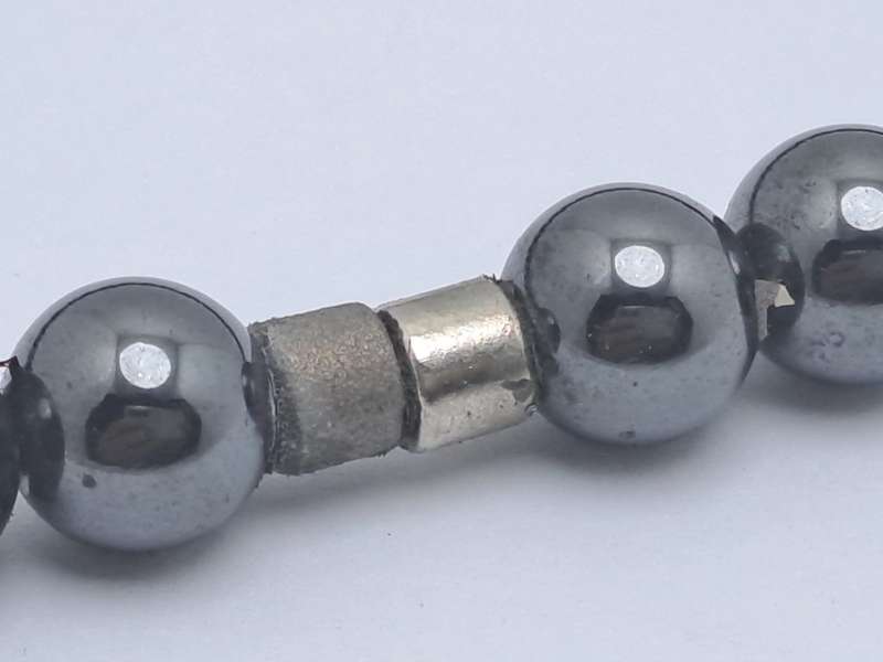 Vintage Hematite Magnetic Beaded necklace-Healing necklace -Therapy necklace