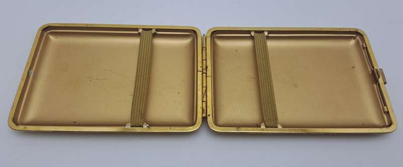 Vintage Leather covered Cigarette Case-Heidelberg Germany