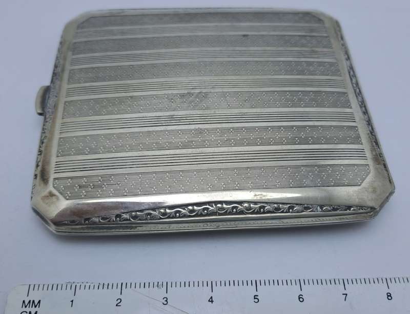 Vintage Silver plated  Cigarette Case-