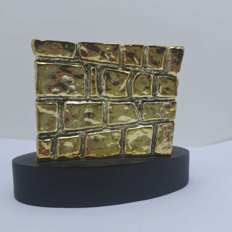 Collectable 925 sterling Silver Figurine of Wailing Wall in Jerusalem- by H.Karshi
