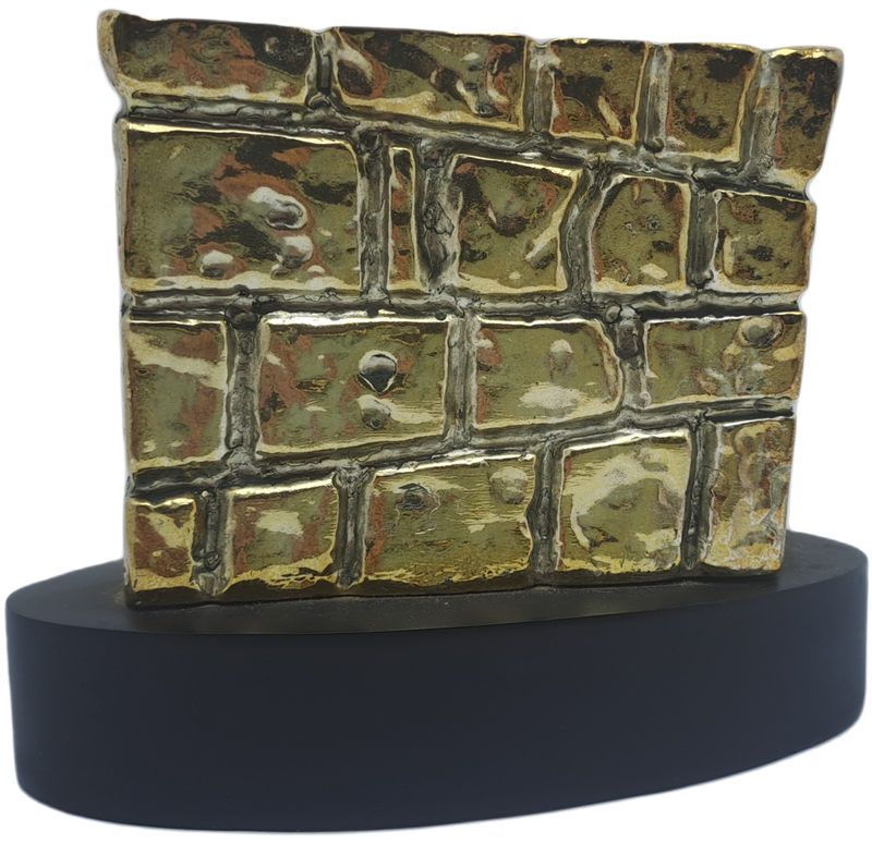 Collectable 925 sterling Silver Figurine of Wailing Wall in Jerusalem- by H.Karshi