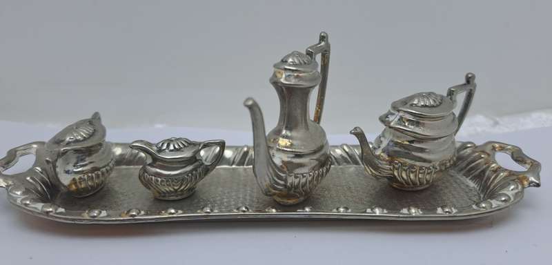 Vintage Miniature Teaset Silver Plated