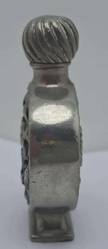 Antique Pewter Perfume Bottle 57mm x 13mm  x 58mm